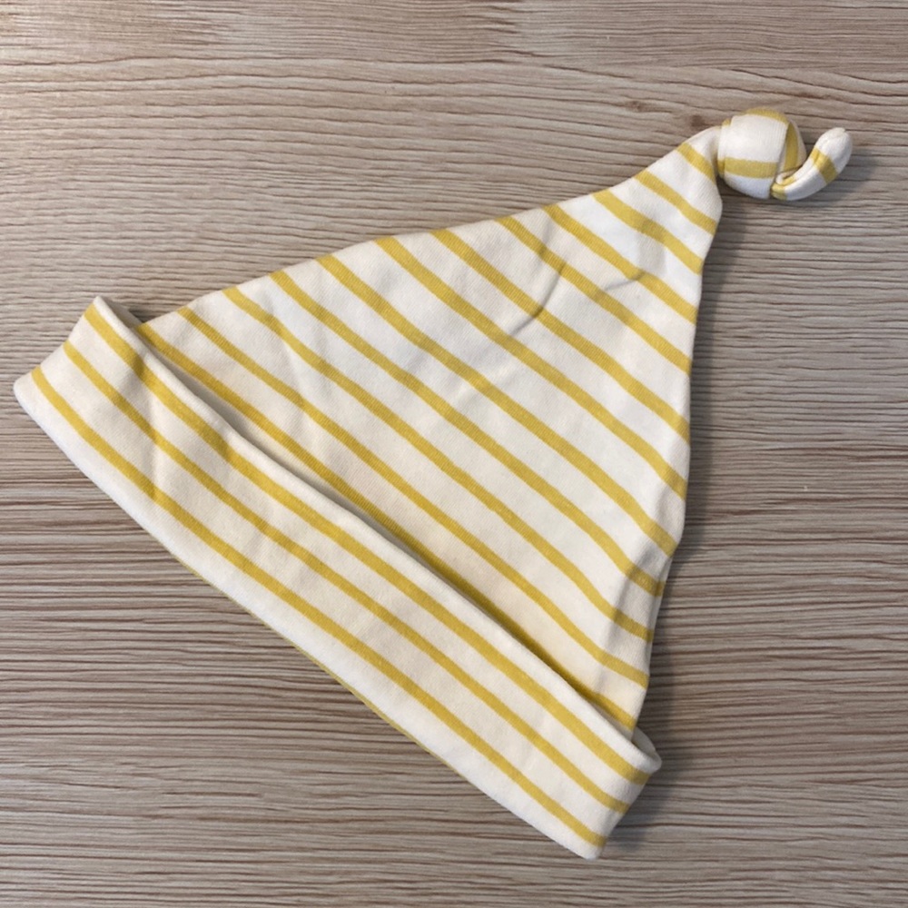Pehr 100% Organic Cotton Stripes Away Knot Hat 0-6M